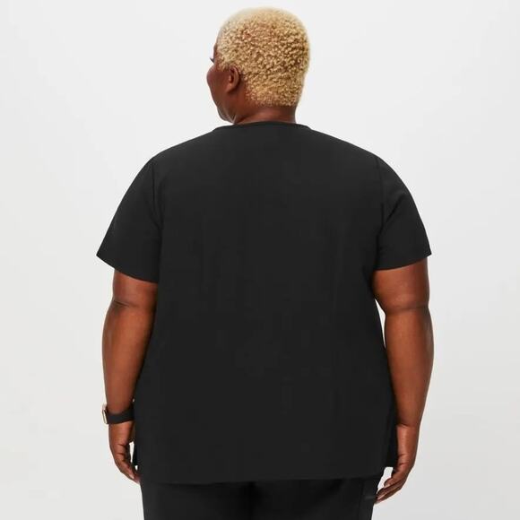 FIGS Black Catarina One-Pocket Scrub Top size 4X - Picture 4 of 11